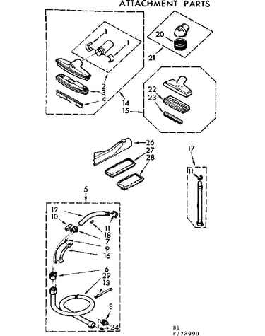Attachment parts