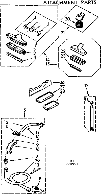 Attachment parts