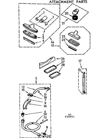 Attachment parts