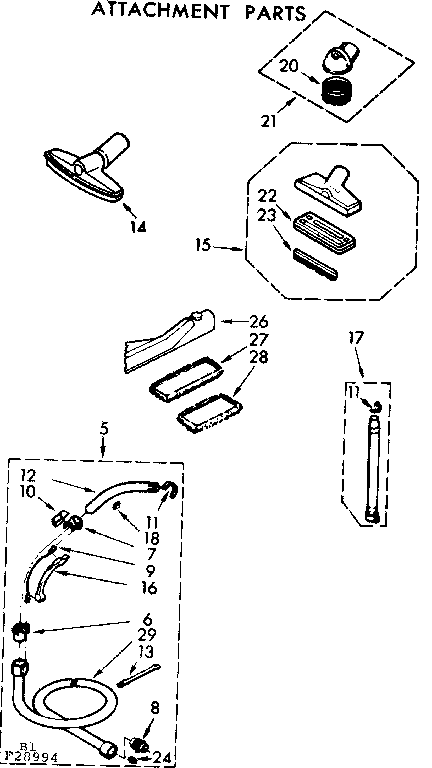 Attachment parts