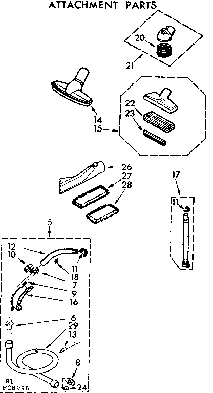 Attachment parts