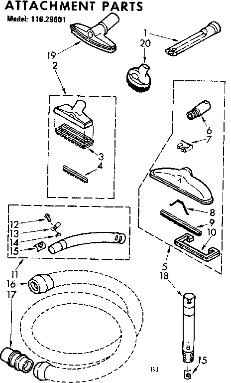 Attachment parts