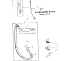 Kenmore 11629694 attachment parts diagram