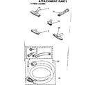 Kenmore 11629801 attachment parts diagram