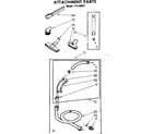 Kenmore 11629842 attachment parts diagram
