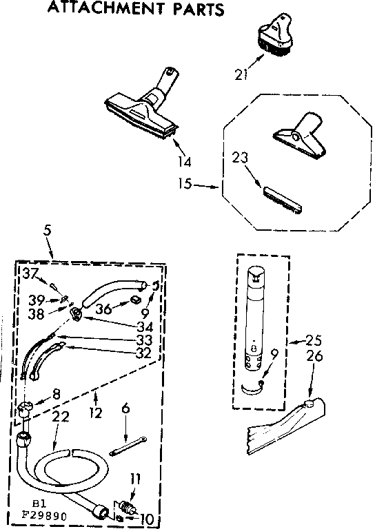 Attachment parts