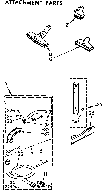 Attachment parts