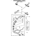 Kenmore 11629916 attachment parts diagram