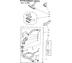 Kenmore 11629950 attachment parts diagram
