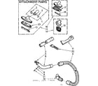 Kenmore 11630202 attachment parts diagram
