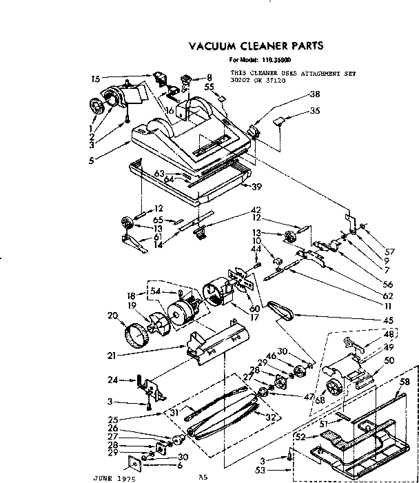 Nozzle and motor assembly
