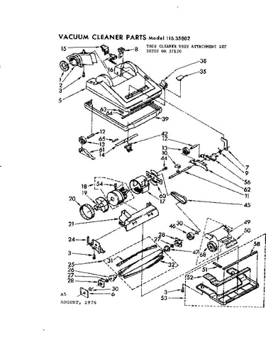 Nozzle and motor assembly