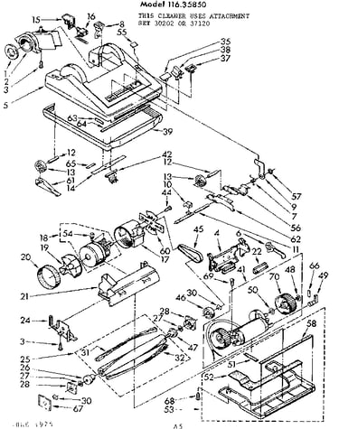 Nozzle and motor assembly