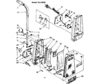 Kenmore 11635850 handle and bag housing diagram