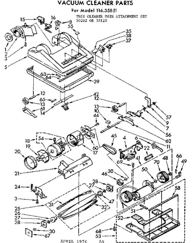 Nozzle and motor assembly