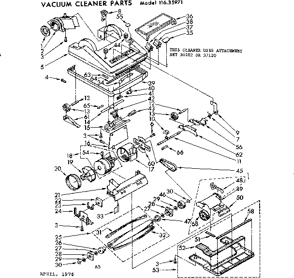 Nozzle and motor assembly