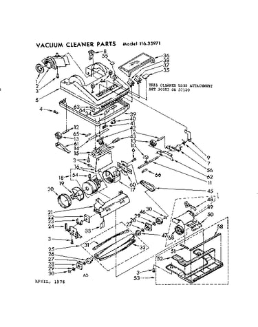 Nozzle and motor assembly