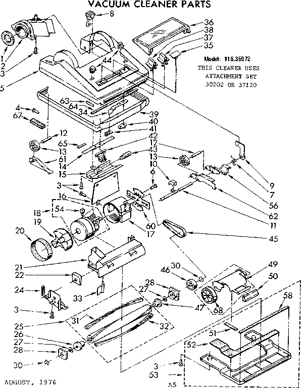 Nozzle and motor assembly