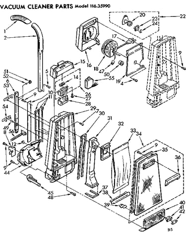 Handle and bag housing