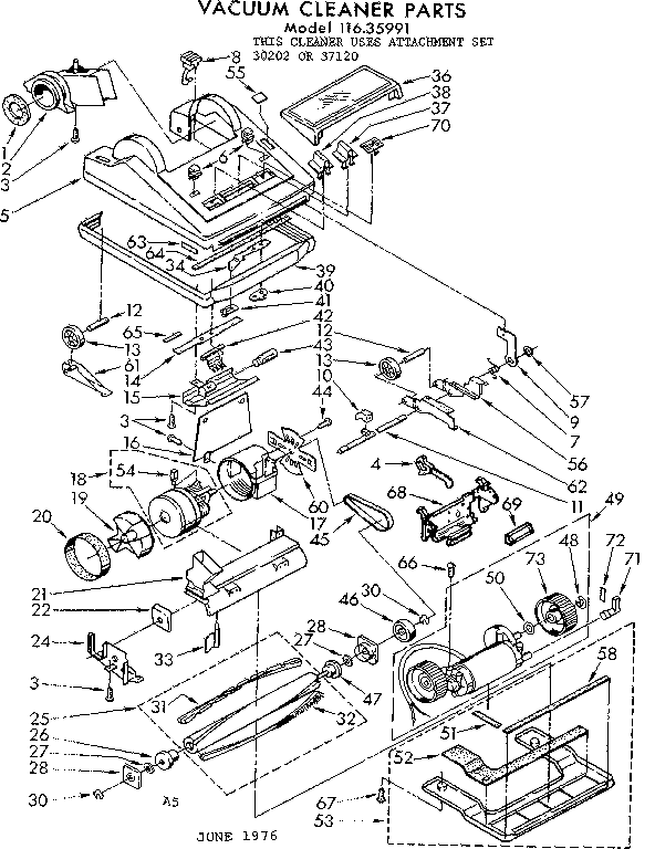 Nozzle and motor assembly