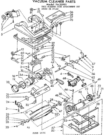 Nozzle and motor assembly