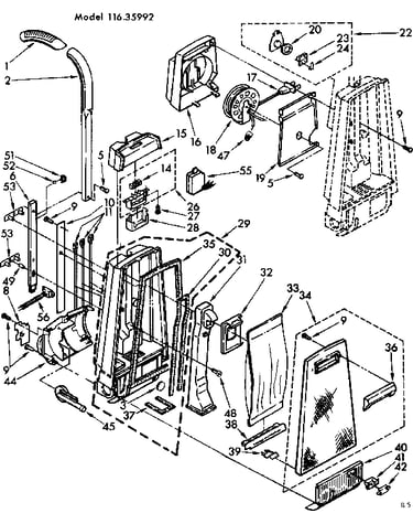 Handle and bag housing