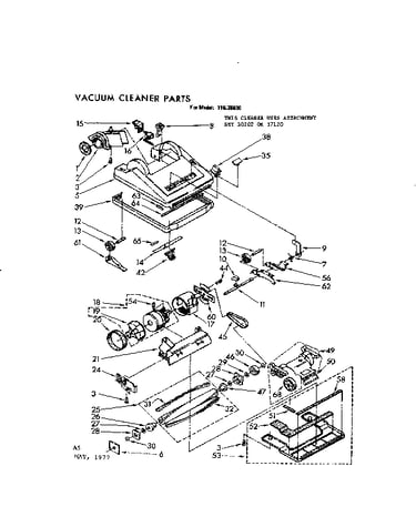 Nozzle and motor assembly
