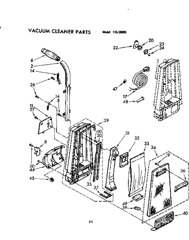 Handle and bag housing