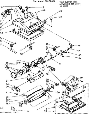 Nozzle and motor assembly