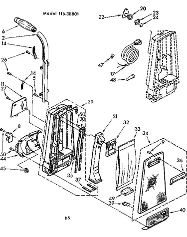 Handle and bag housing