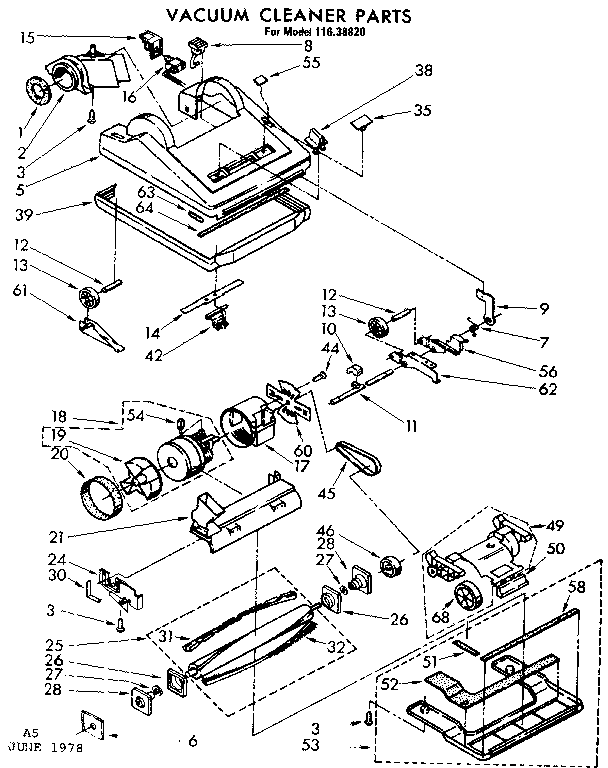 Nozzle and motor assembly