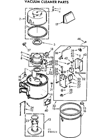 Vacuum cleaner parts