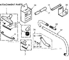 Kenmore 11644523 attachment parts diagram
