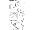 Kenmore 1164461180 attachment parts diagram