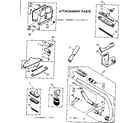Kenmore 11644612 attachment parts diagram