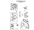 Kenmore 11644613 attachment parts diagram