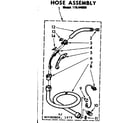 Kenmore 11644650 hose assembly diagram