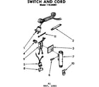Kenmore 11644881 switch and cord diagram