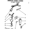 Kenmore 11644882 switch and cord diagram