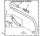 Kenmore 11644900 attachment parts diagram