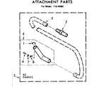 Kenmore 11644901 attachment parts diagram