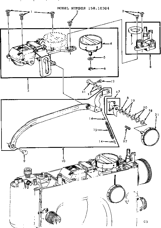 Zigzag guide bar assembly
