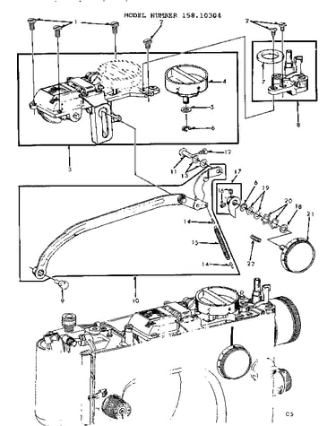 Zigzag guide bar assembly