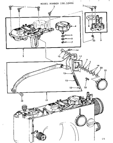 Zigzag guide bar assembly