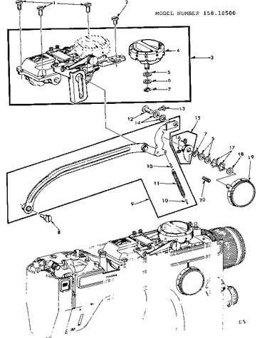 Zigzag guide bar assembly