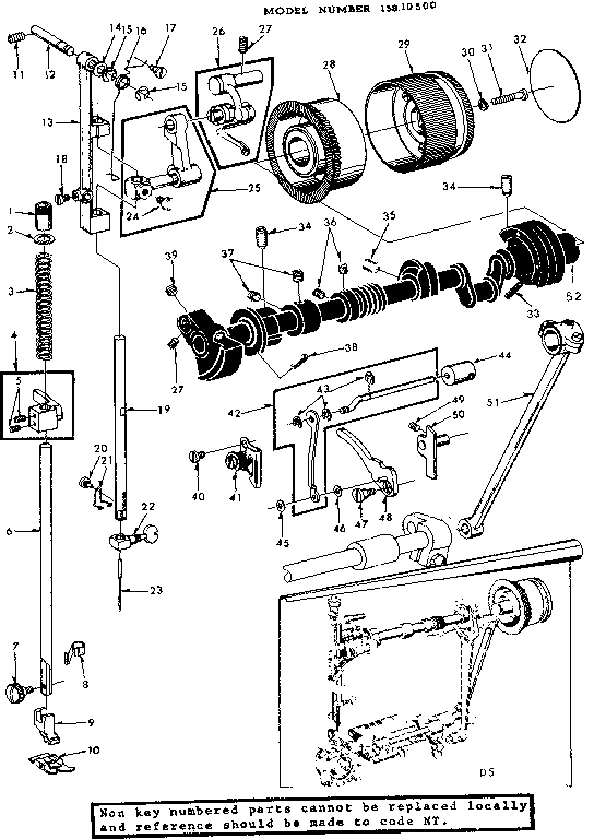 Presser bar guide assembly