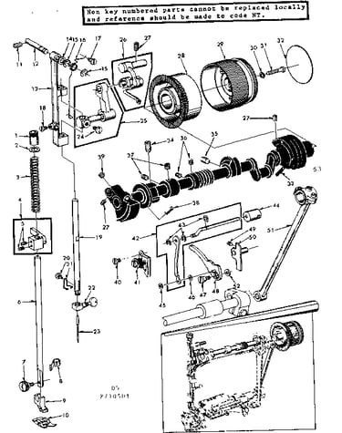 Presser guide bar assembly