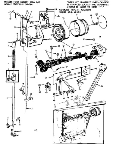 Presser bar guide assembly