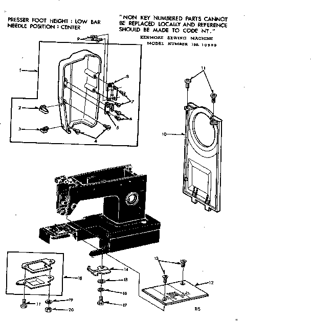 Face cover and needle plate