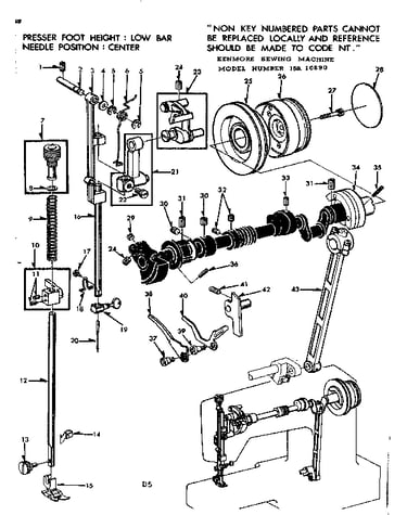 Presser bar assembly